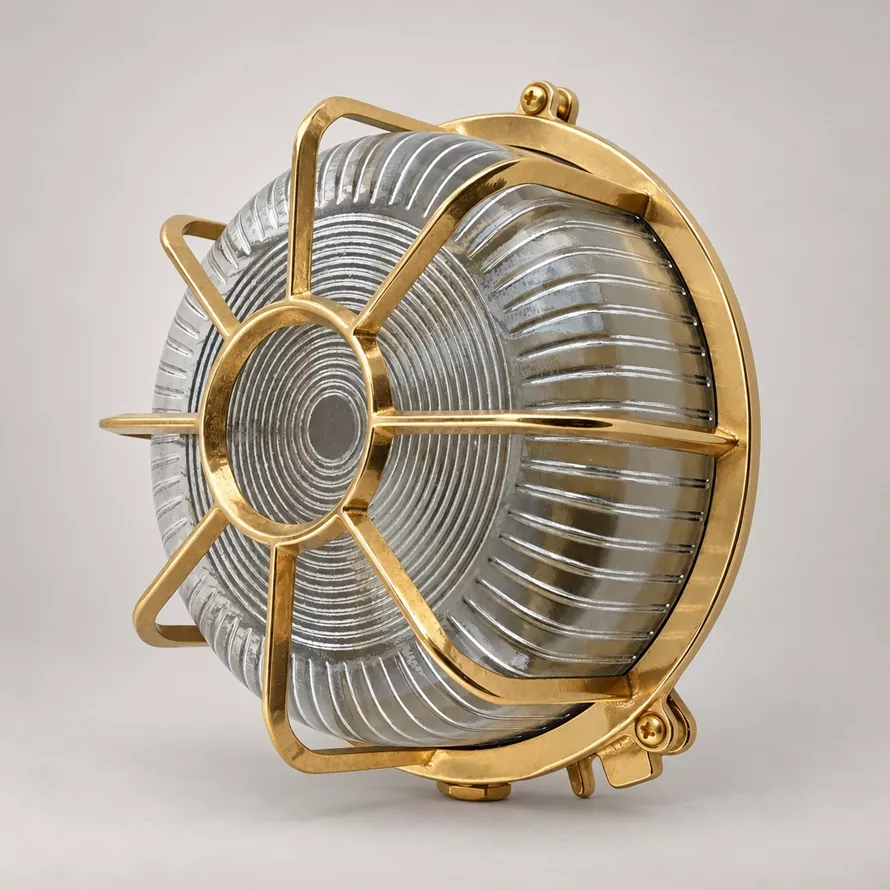 Brass Bulkhead Light