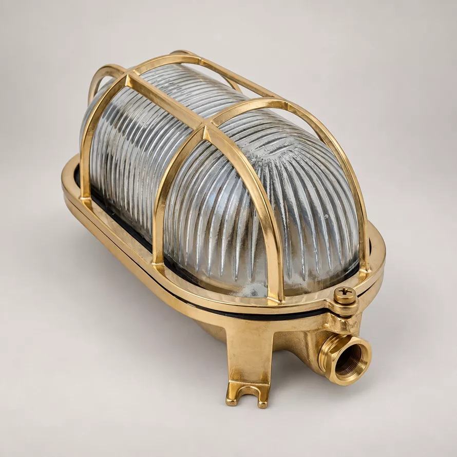Brass Bulkhead Light