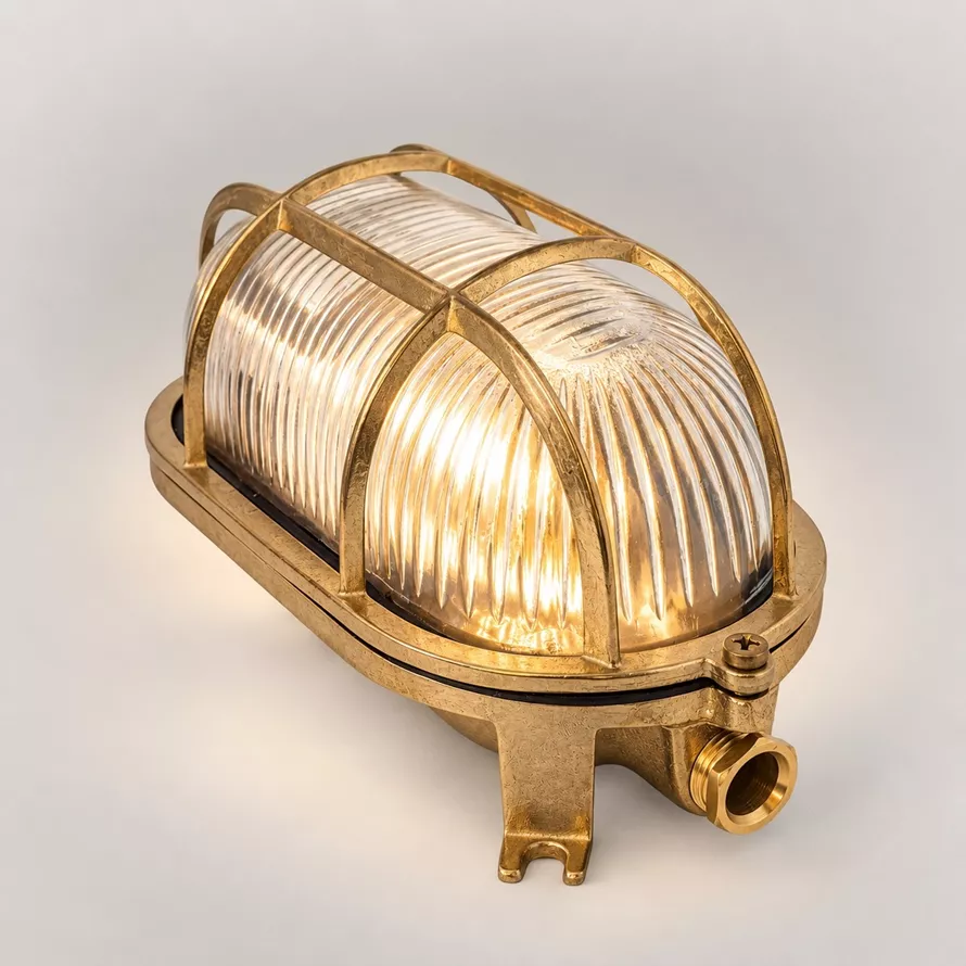 Brass Bulkhead Light