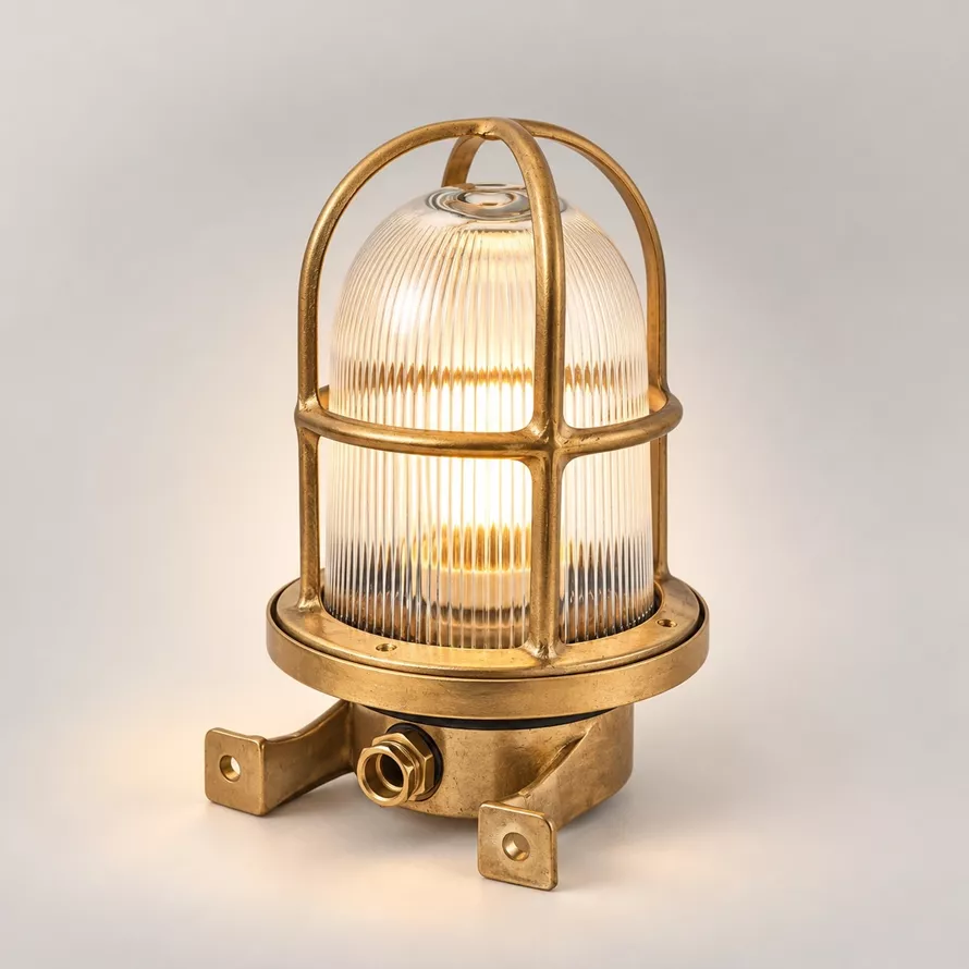 Brass Bulkhead Light